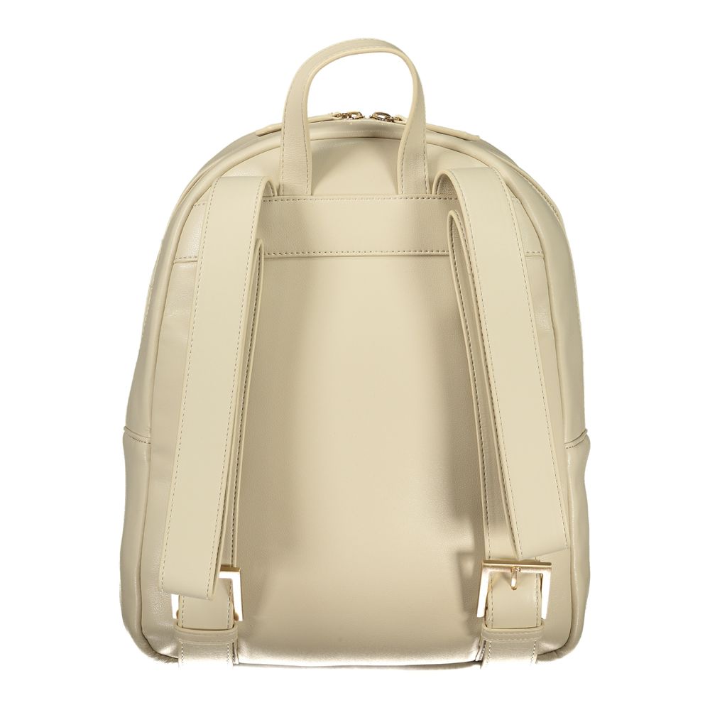 Mario Valentino - Beige Polyurethane Women’s Backpack