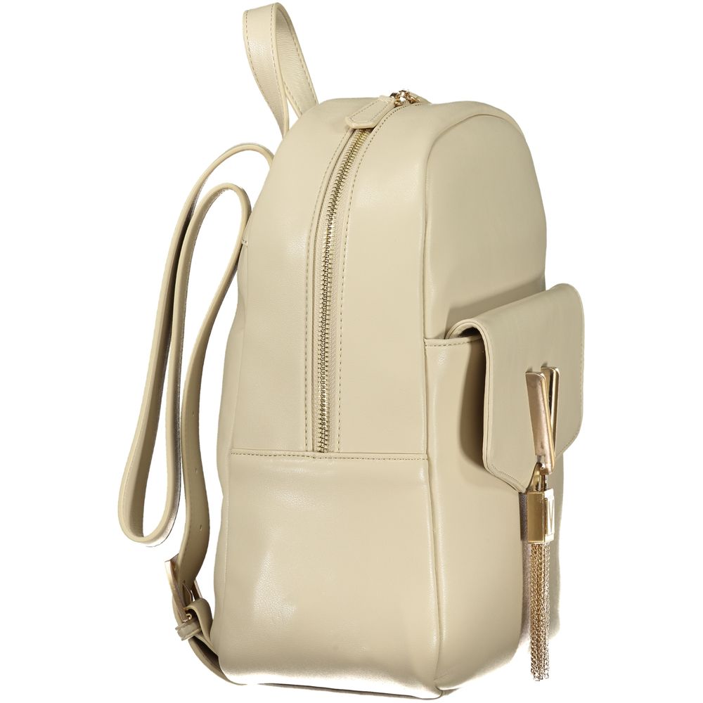 Mario Valentino - Beige Polyurethane Women’s Backpack