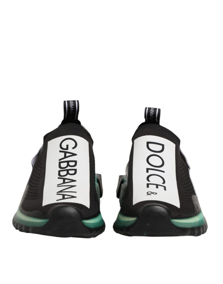 Dolce &amp; Gabbana Black Slip On Sorrento Men Sneakers Shoes