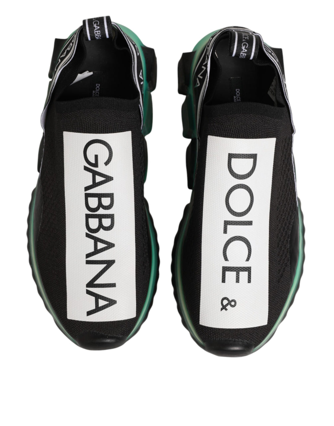 Dolce &amp; Gabbana Black Slip On Sorrento Men Sneakers Shoes