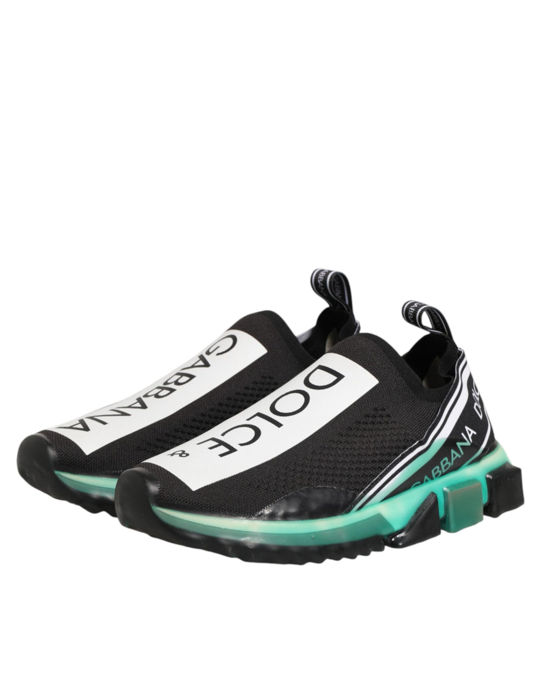 Dolce &amp; Gabbana Black Slip On Sorrento Men Sneakers Shoes