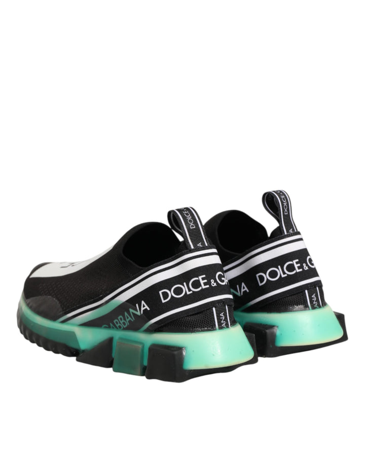 Dolce &amp; Gabbana Black Slip On Sorrento Men Sneakers Shoes
