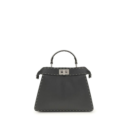 Fendi Gray Leather Handbag