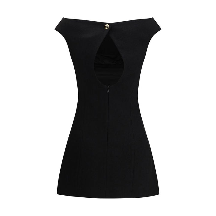 Marine Serre Black Wool Casual Dress