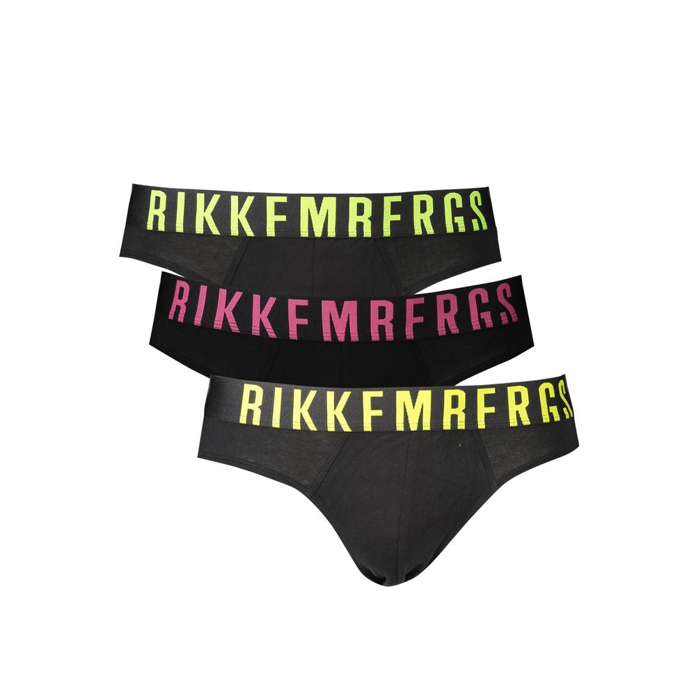 Bikkembergs Black Polyester Men&