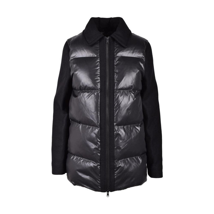 Love Moschino Black Polyester Full-Length Jacket