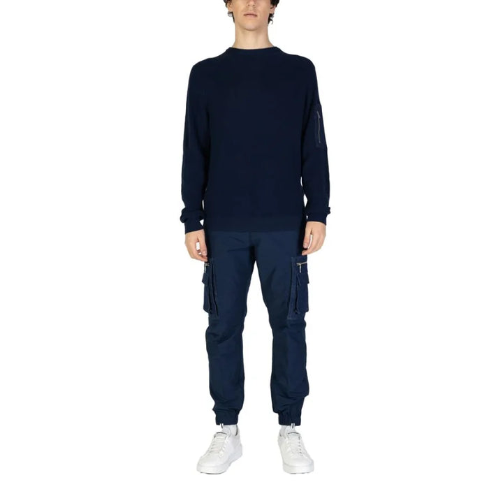 Antony Morato Blue Cotton Sweatshirt