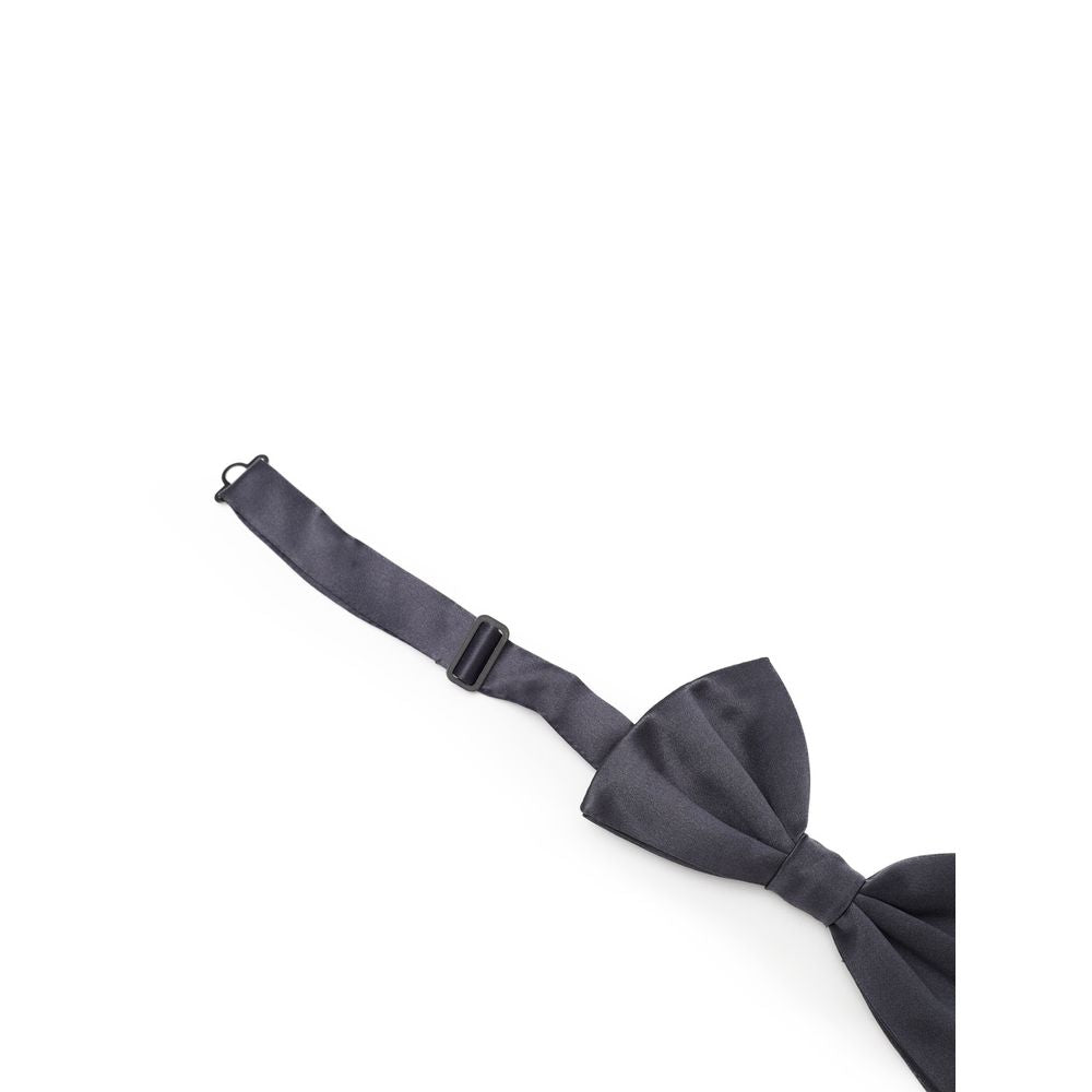 Dolce &amp; Gabbana Gray Silk Bowtie