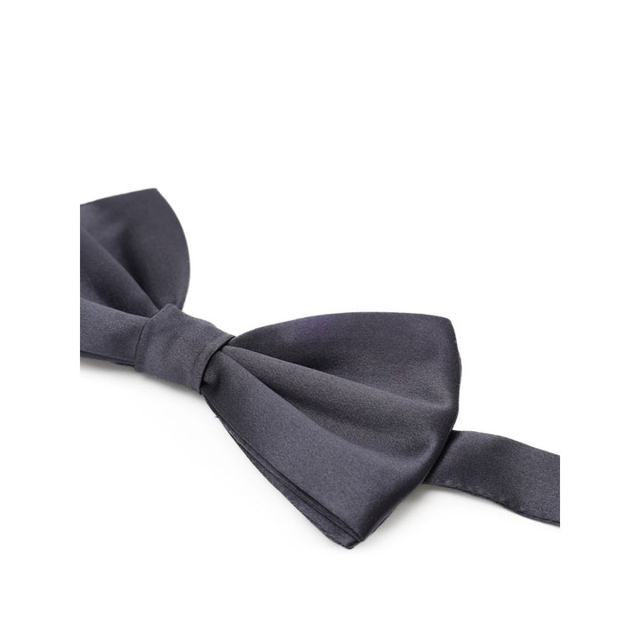 Dolce &amp; Gabbana Gray Silk Bowtie
