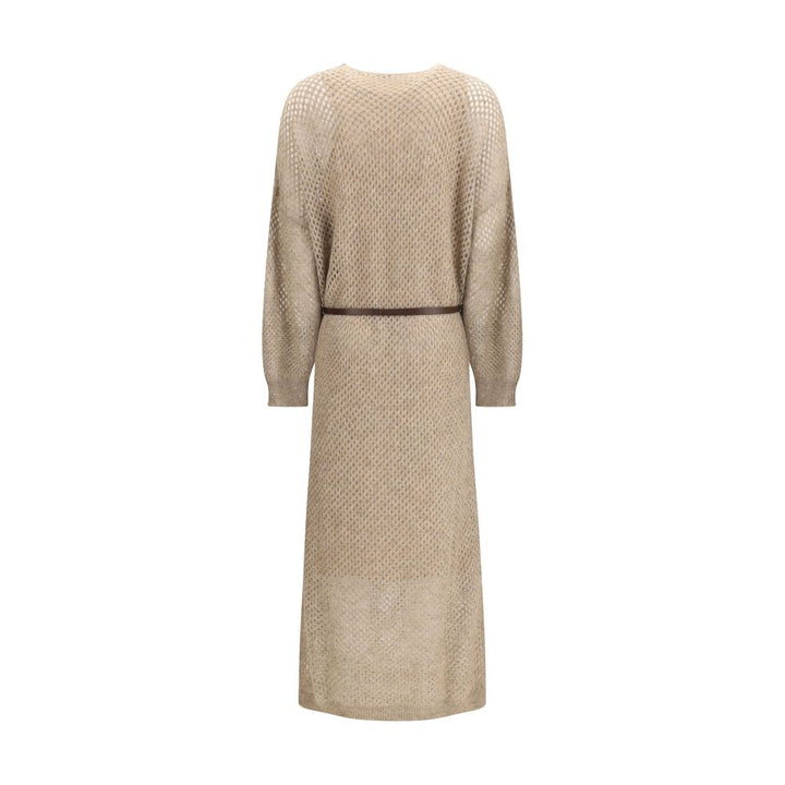 Brunello Cucinelli Beige Mohair Casual Dress