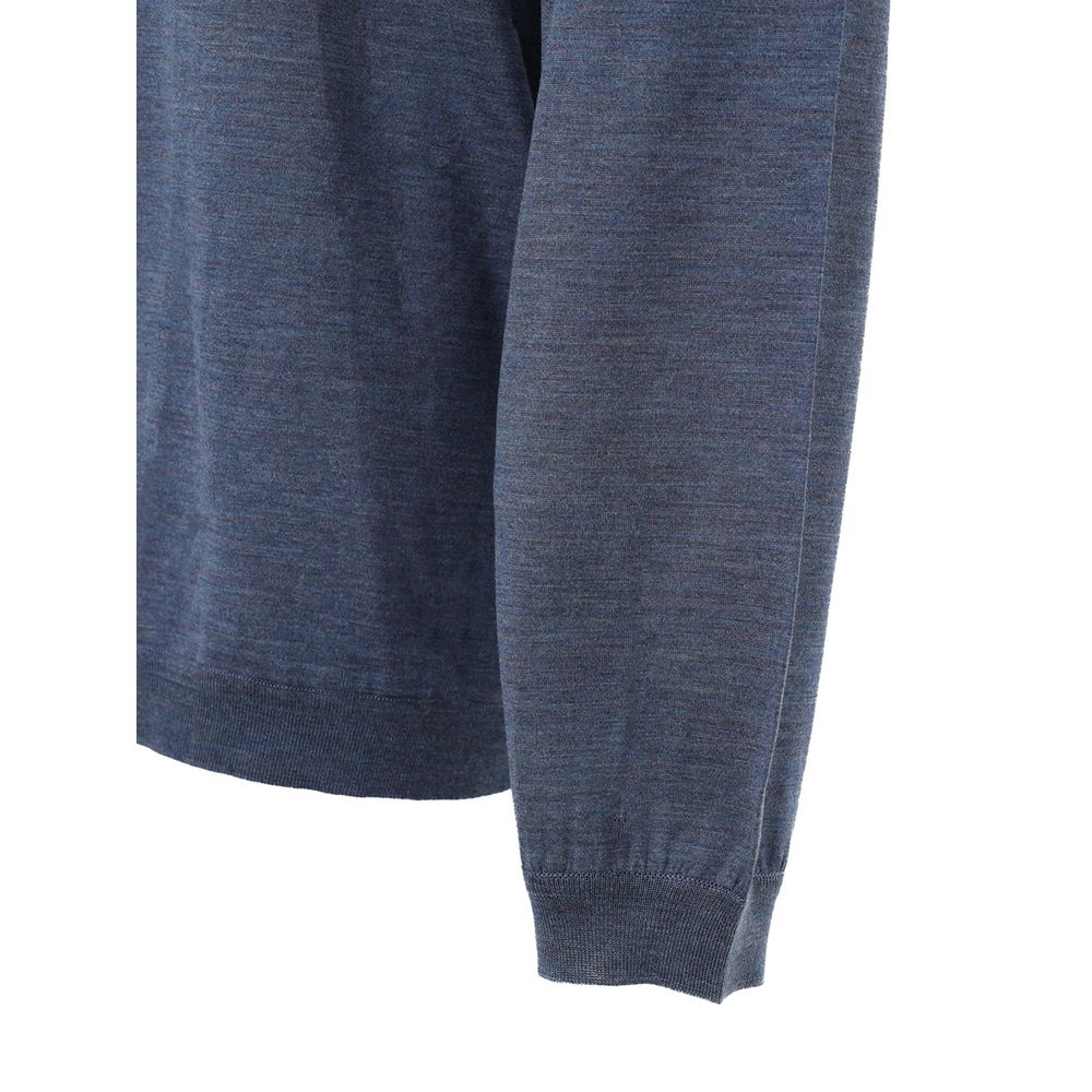 Dolce &amp; Gabbana Blue Silk Sweatshirt