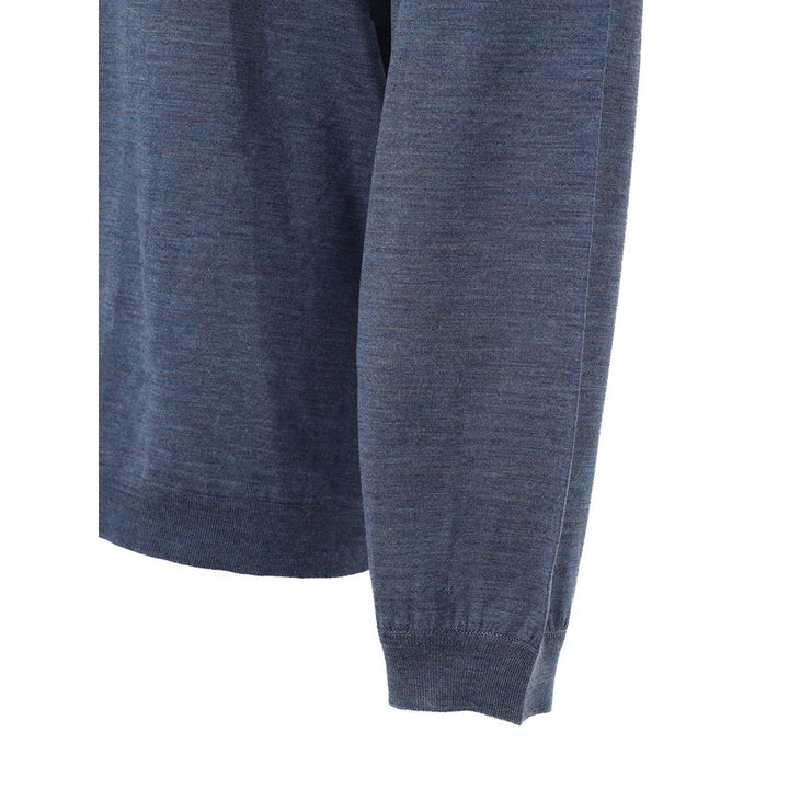 Dolce &amp; Gabbana Blue Silk Sweatshirt