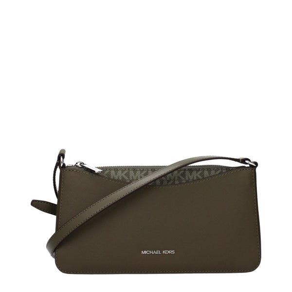Michael Kors - Green Fabric Crossbody Bag