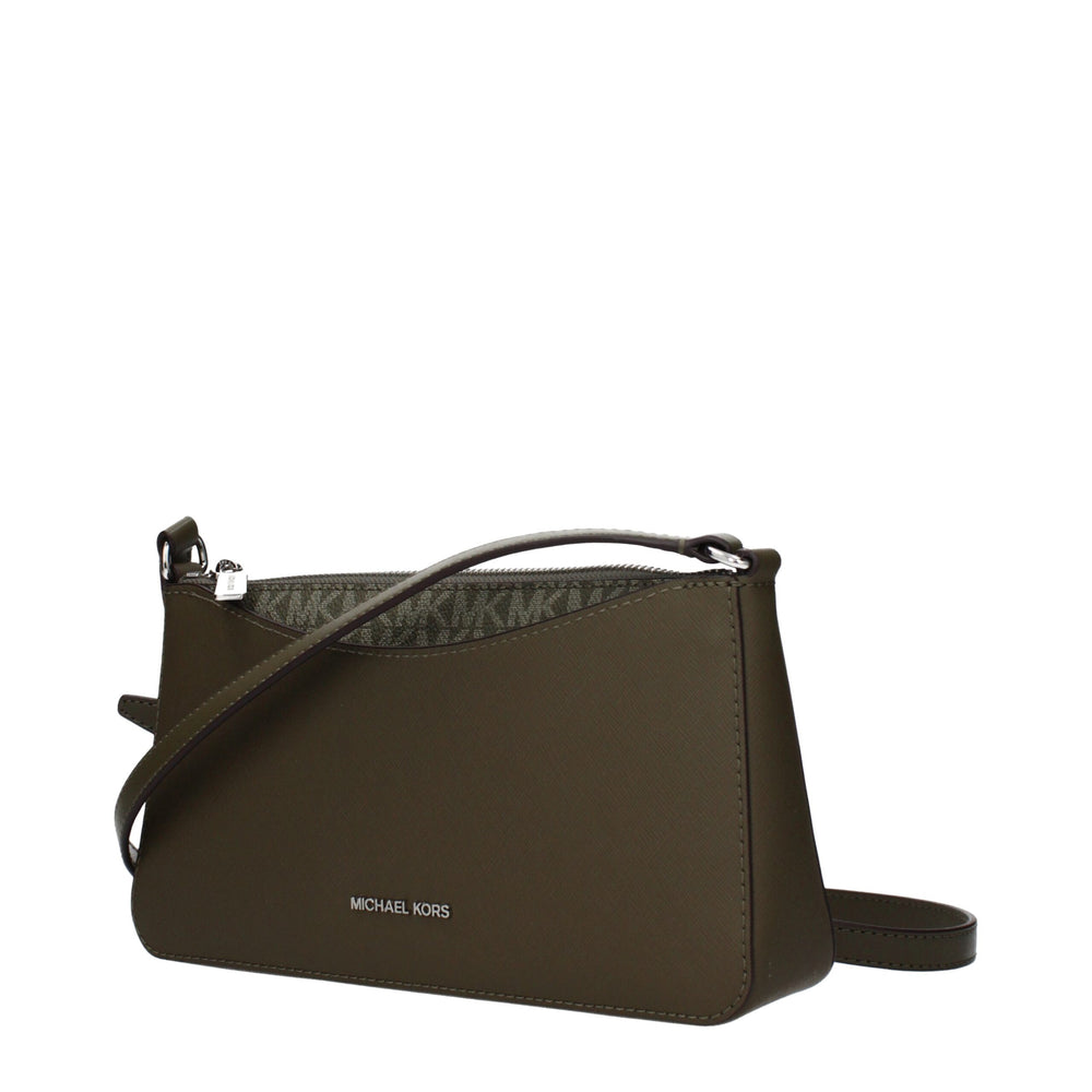 Michael Kors - Green Fabric Crossbody Bag