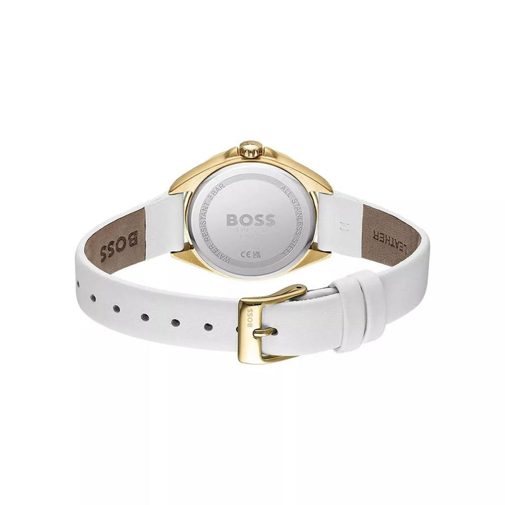 Hugo Boss White Stainless Steel Dress Watch