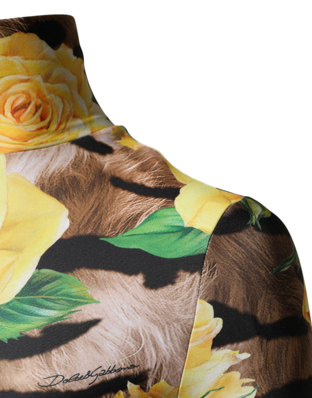 Dolce &amp; Gabbana Multicolor Floral Print Sheath Mini Dress