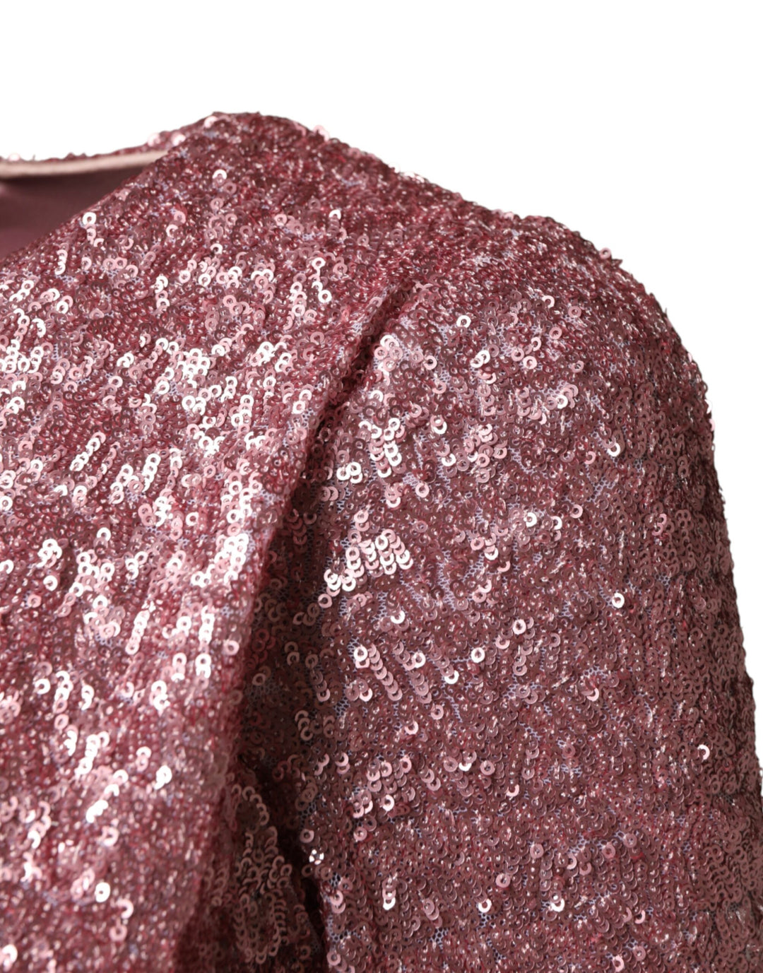 Dolce &amp; Gabbana Pink Sequinned Mermaid Long Gown Dress