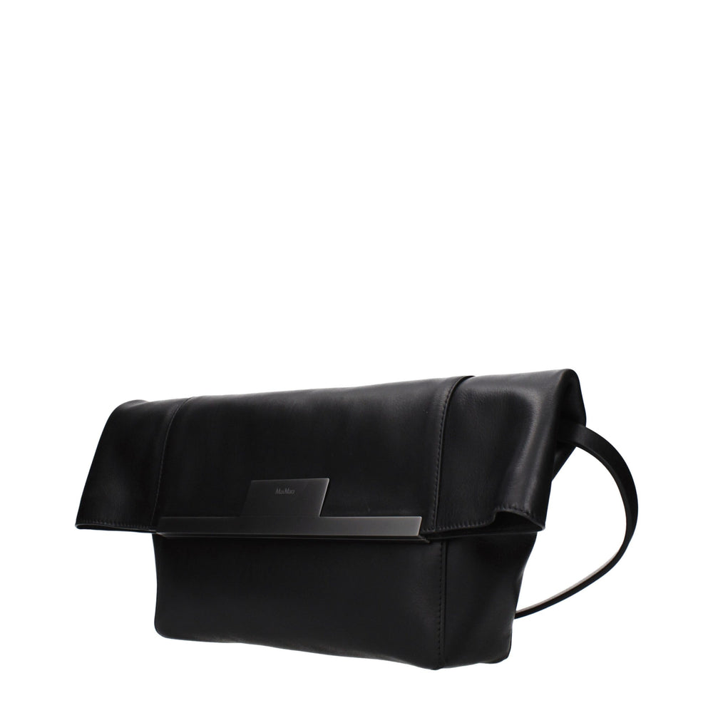 Max Mara - Black Leather Shoulder Bag
