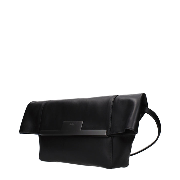 Max Mara - Black Leather Shoulder Bag