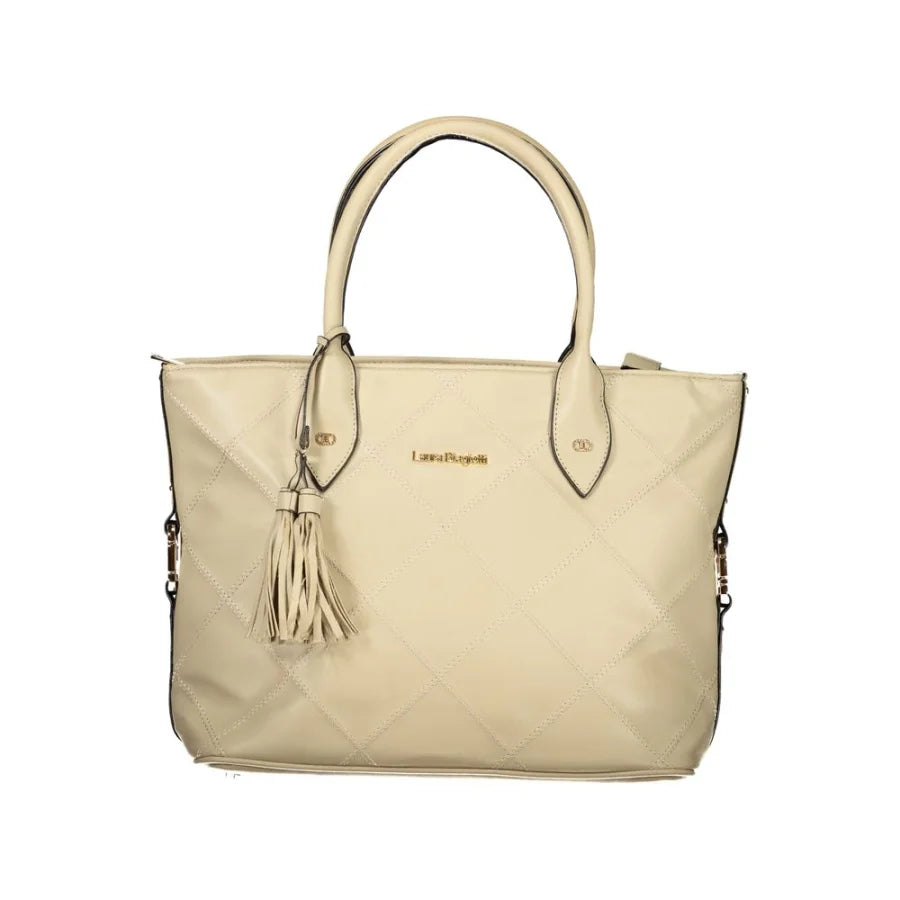 Laura Biagiotti Beige PVC Women Handbag