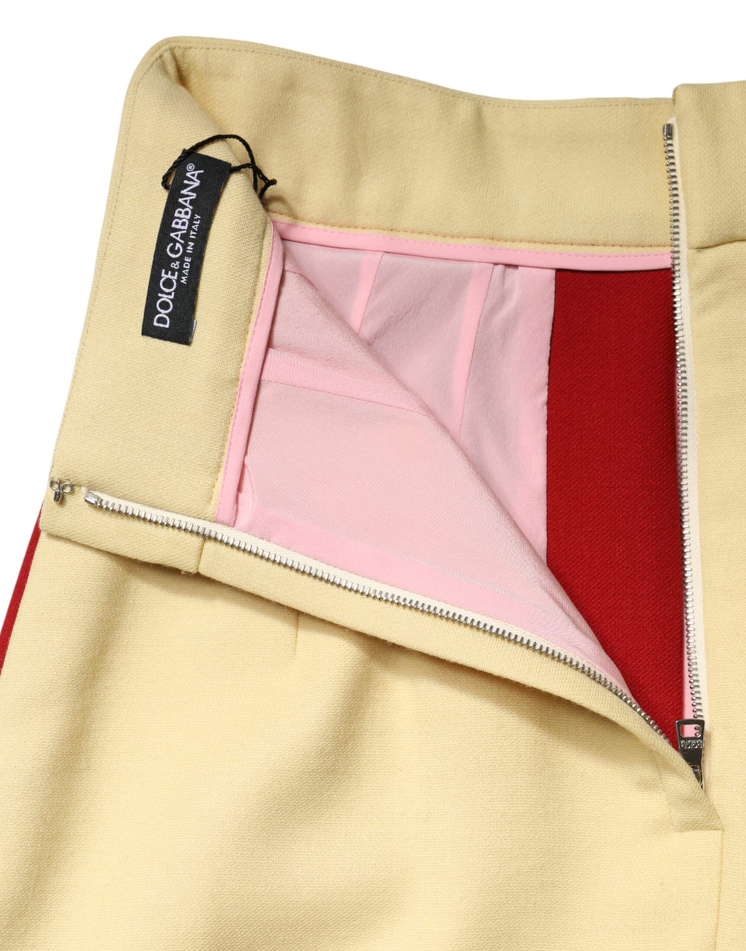 Dolce &amp; Gabbana Multicolor Wool Casual High Waist Mini Skirt