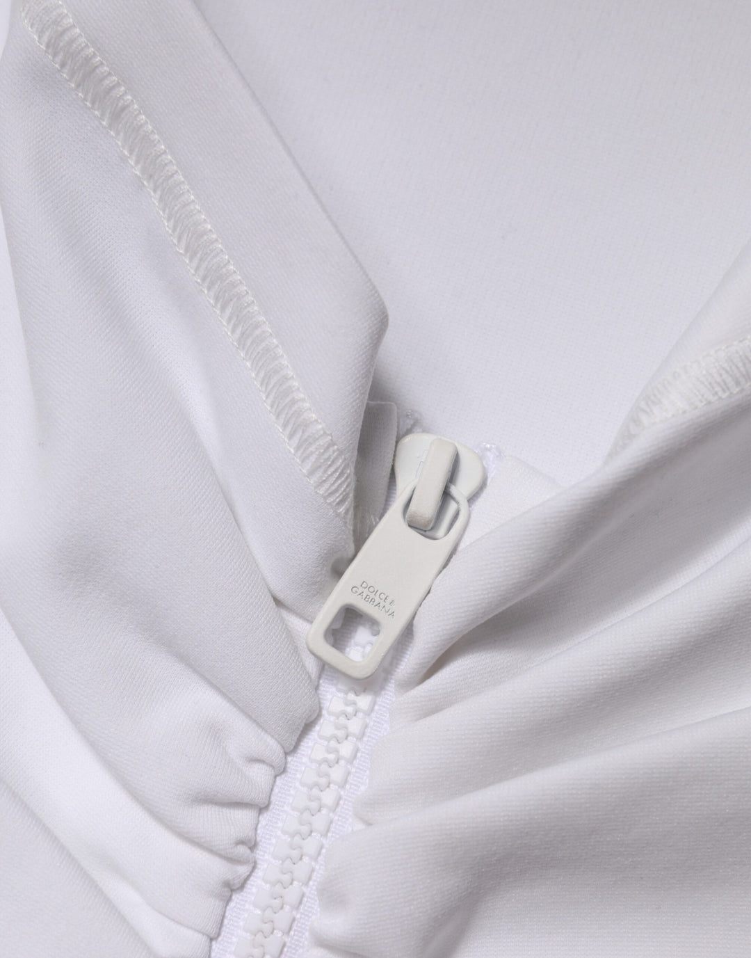 Dolce &amp; Gabbana White Viscose Pencil Cut High Waist Mini Skirt