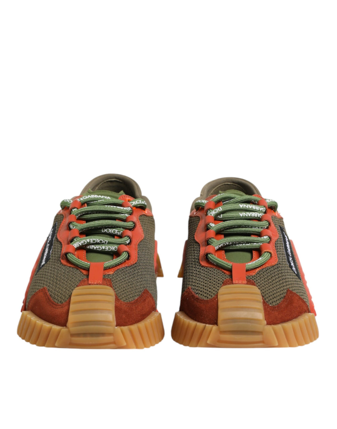 Dolce &amp; Gabbana Multicolor Lace Up Low Top NS1 Sneakers Shoes