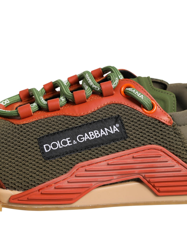Dolce &amp; Gabbana Multicolor Lace Up Low Top NS1 Sneakers Shoes