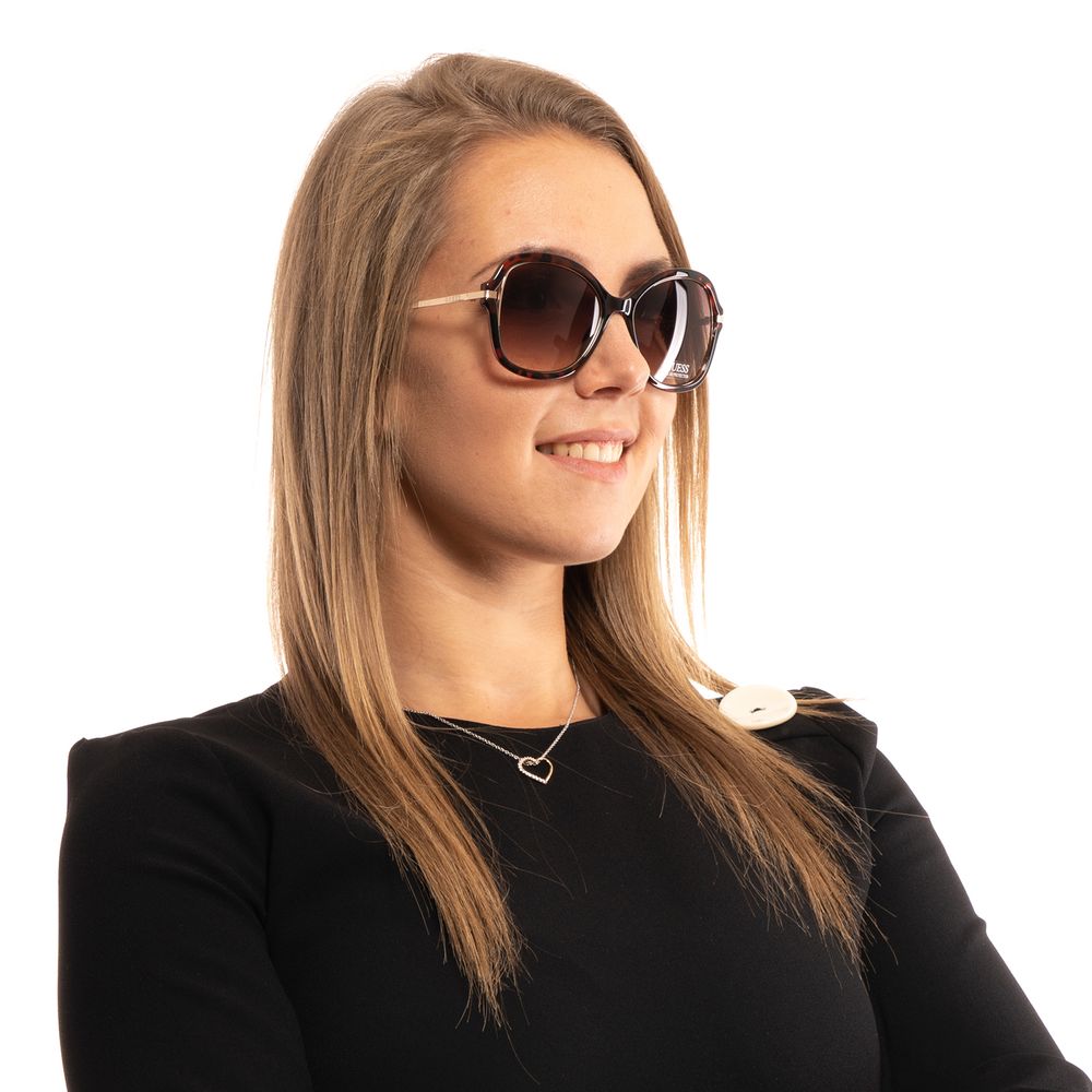 Guess Brown Metal &amp; Plastic Sunglasses