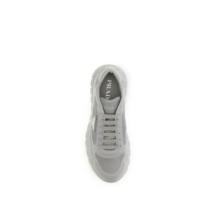 Prada Gray Rubber Athletic Sneakers