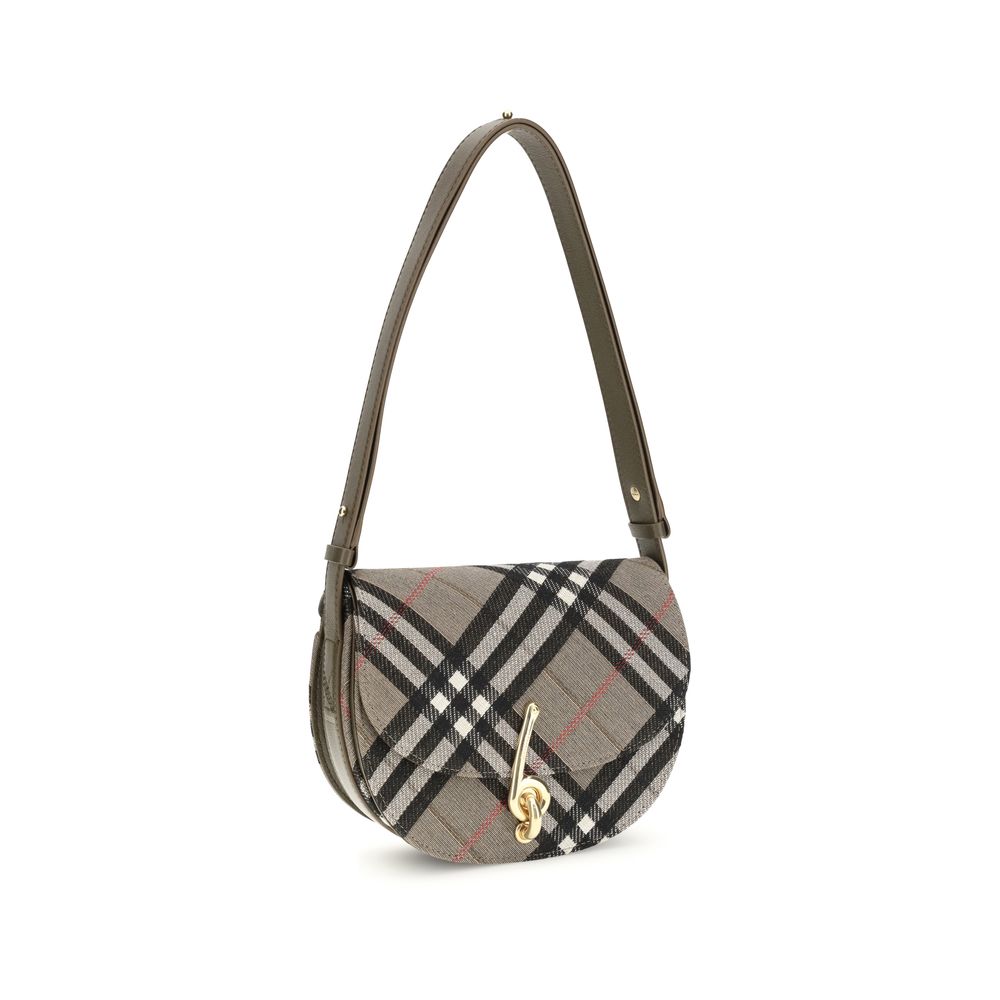 Burberry Gray Fabric Shoulder Bag