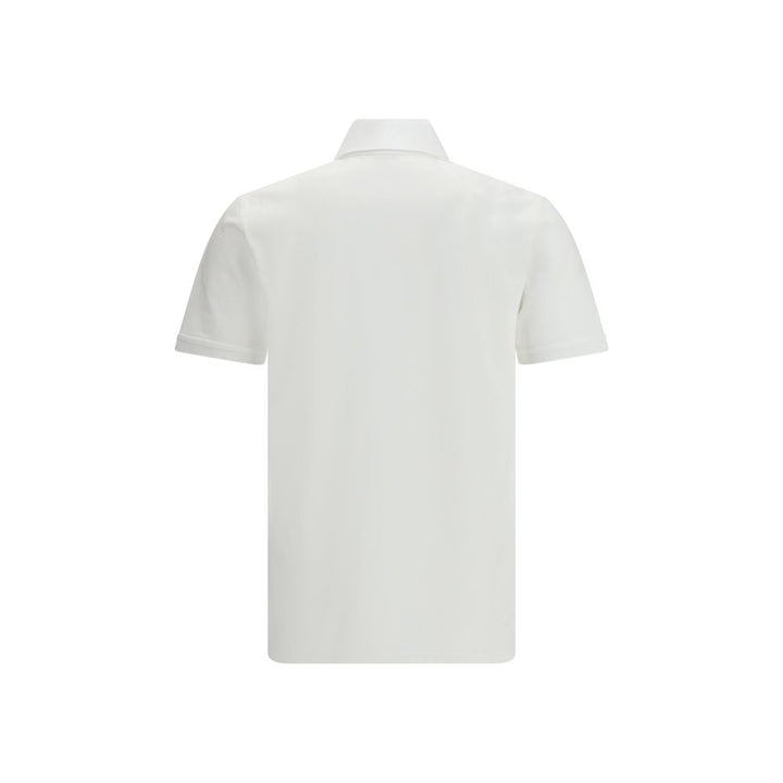 Givenchy White Cotton Polo Shirt
