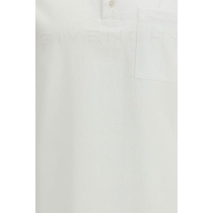 Givenchy White Cotton Polo Shirt
