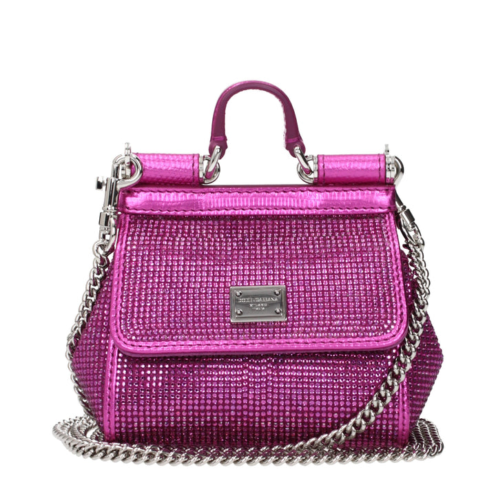Dolce &amp; Gabbana Pink Satin Handbag