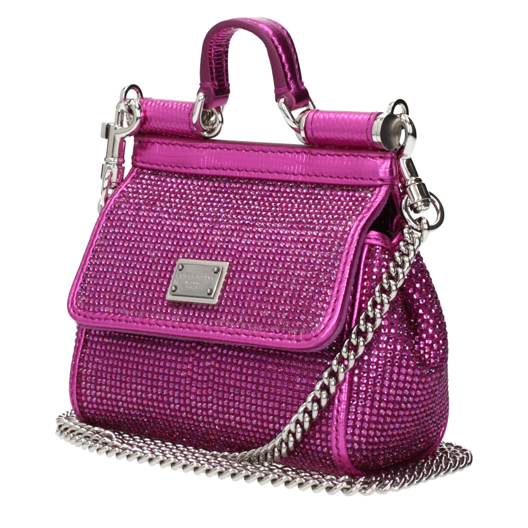 Dolce &amp; Gabbana Pink Satin Handbag