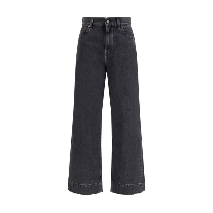 Chloé Black Cotton High-Waisted Jean