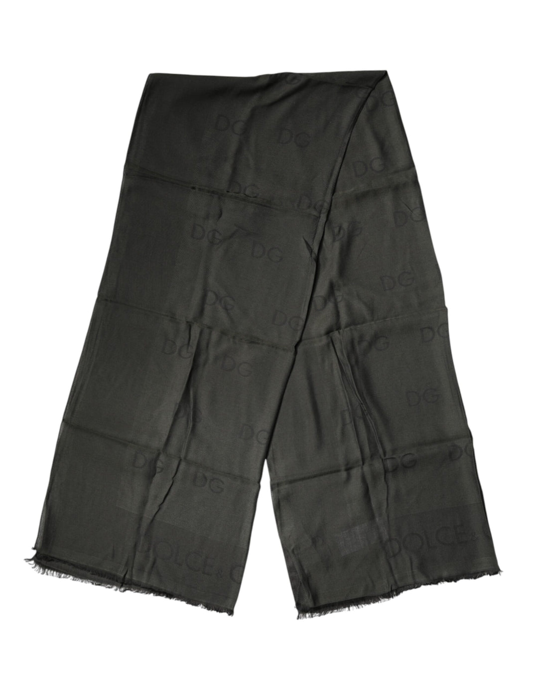 Dolce &amp; Gabbana Black Modal Neck Wrap Men Shawl Men Scarf