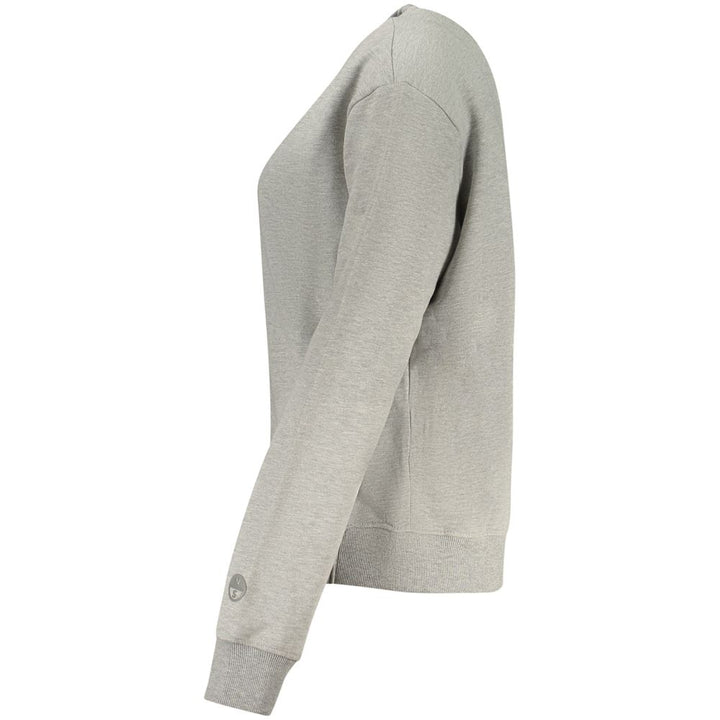 North Sails Grigio Cotton Women Sweatshirt