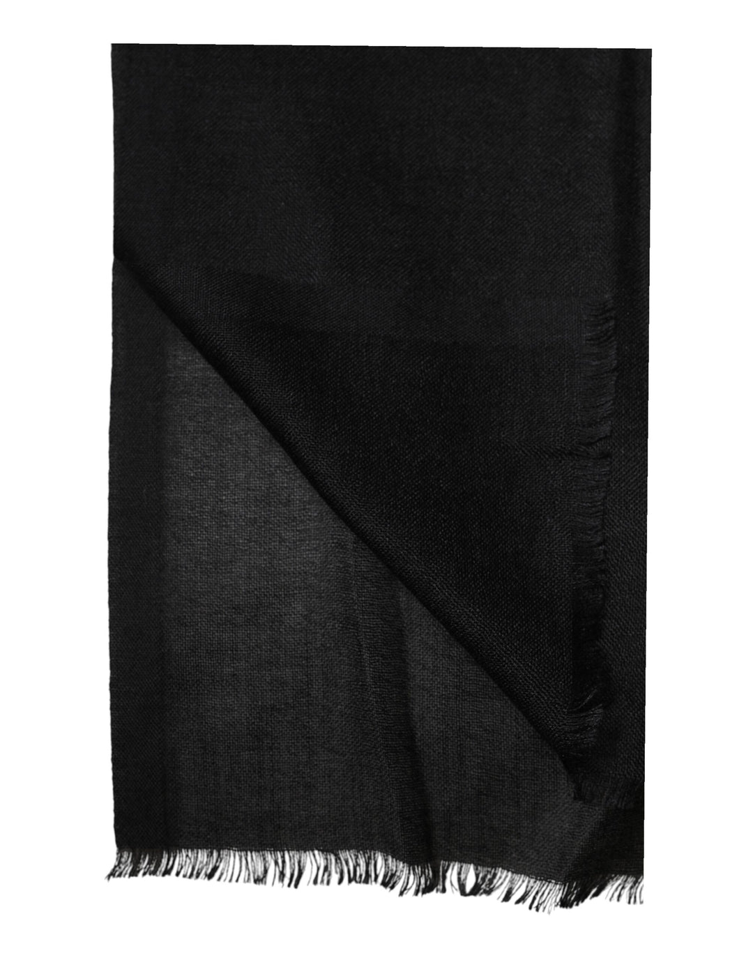 Dolce &amp; Gabbana Black Cashmere Knit Neck Wrap Shawl Scarf