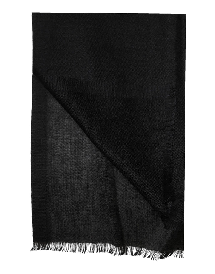 Dolce &amp; Gabbana Black Cashmere Knit Neck Wrap Shawl Scarf