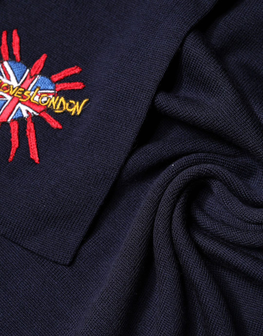 Dolce &amp; Gabbana Blue Wool DG Loves London Neck Wrap Scarf