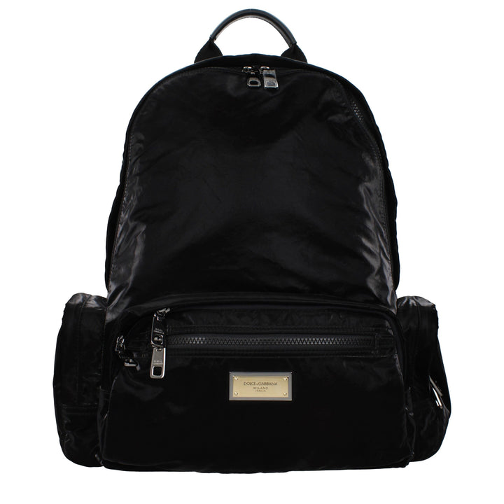 Dolce &amp; Gabbana Black Nylon Backpack