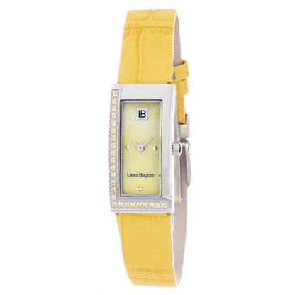 Laura Biagiotti Bicolor Leather Dress Watch