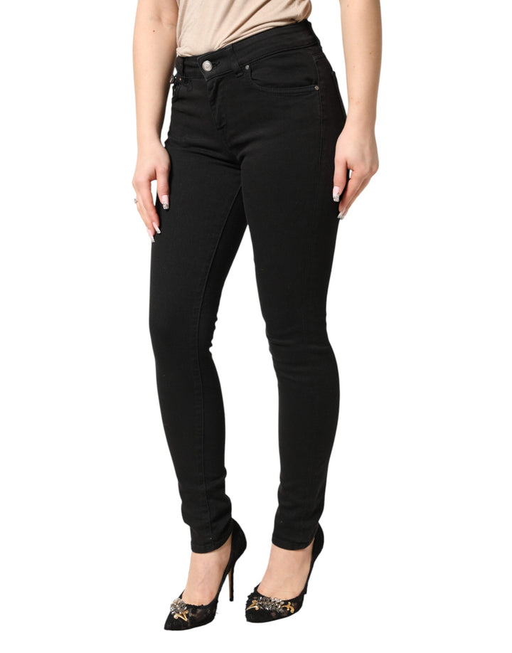Dolce &amp; Gabbana Black Cotton Stretch Skinny Denim Jeans