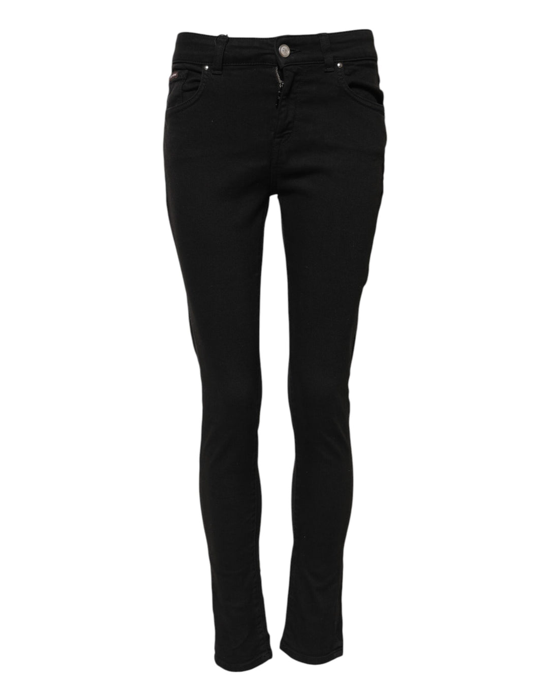 Dolce &amp; Gabbana Black Cotton Casual Skinny Denim Jeans