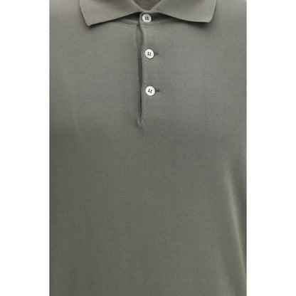 Brunello Cucinelli Bicolor Cotton Shortsleeve Shirt