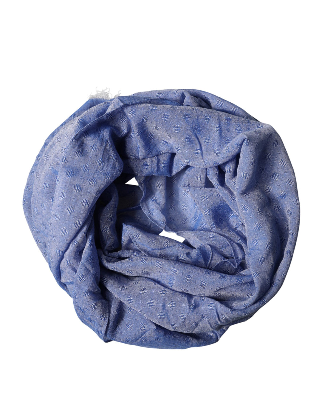 Dolce &amp; Gabbana Blue Lace Stole Cotton Neck Wrap Shawl Scarf