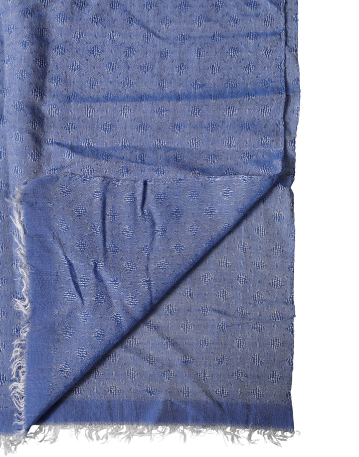 Dolce &amp; Gabbana Blue Lace Stole Cotton Neck Wrap Shawl Scarf