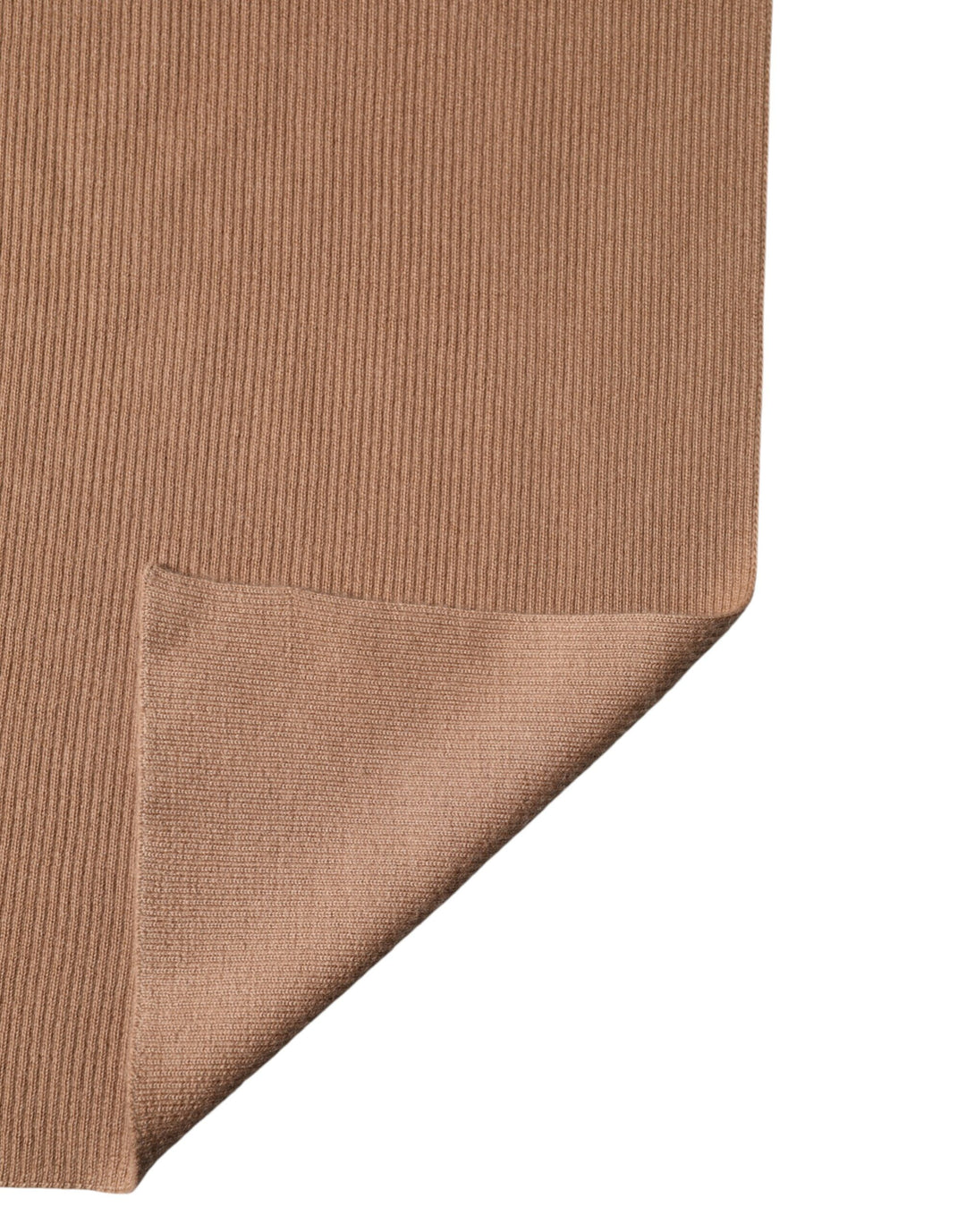 Dolce &amp; Gabbana Brown Cashmere Knitted Neck Wrap Shawl Scarf
