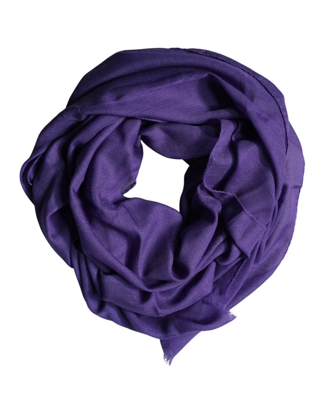 Dolce &amp; Gabbana Purple Lace Stole Cotton Wrap Shawl Scarf